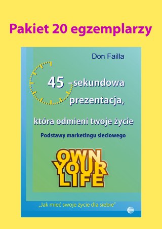 PAKIET 20 egzemplarzy: 45 – sekundowa prezentacja, która odmieni twoje życie